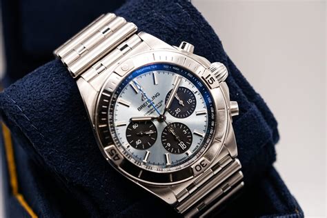 breitling chronomat ice blue|breitling chronomat 42 rose gold.